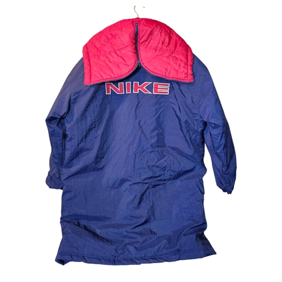 Vintage Nike Longline Puffer Coat - Full Length Insulated Overcoat - Picture 5 of 6